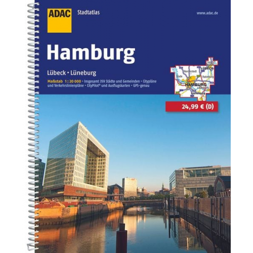 ADAC Stadtatlas Hamburg 1 : 20 000