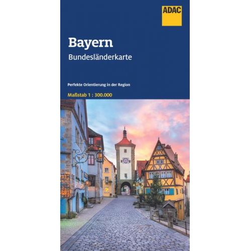 ADAC Bundesländerkarte Deutschland 12 Bayern 1:300.000