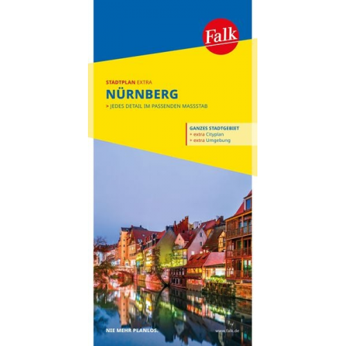 Falk Stadtplan Extra Nürnberg 1:20.000