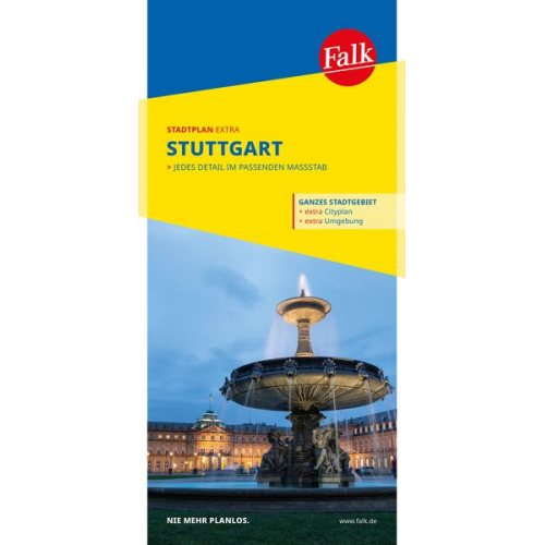 Falk Stadtplan Extra Stuttgart 1:20.000