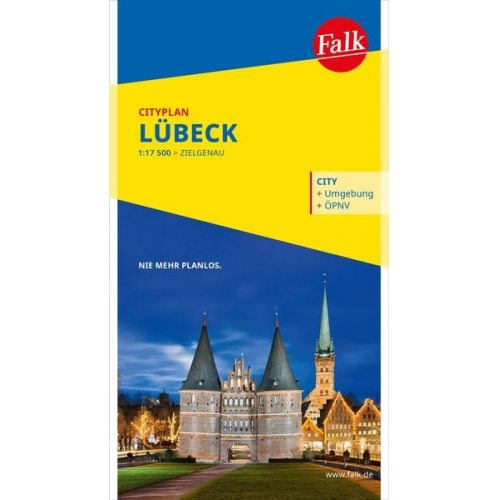 Falk Cityplan Lübeck 1:17.500