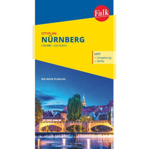 Falk Cityplan Nürnberg 1:20.000