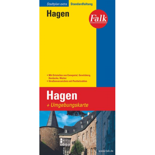 Falk Stadtplan Extra Standardfaltung Hagen 1 : 20 000