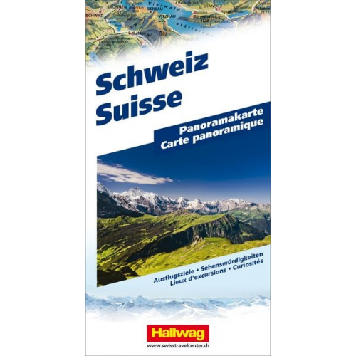 Hallwag Panoramakarte Schweiz