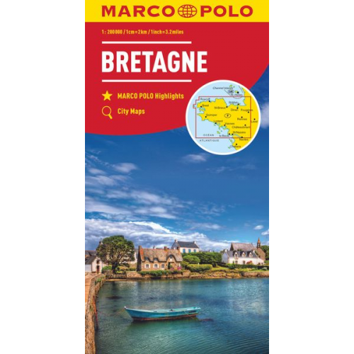 Marco Polo Verlag - MARCO POLO Karte Bretagne 1:200 000