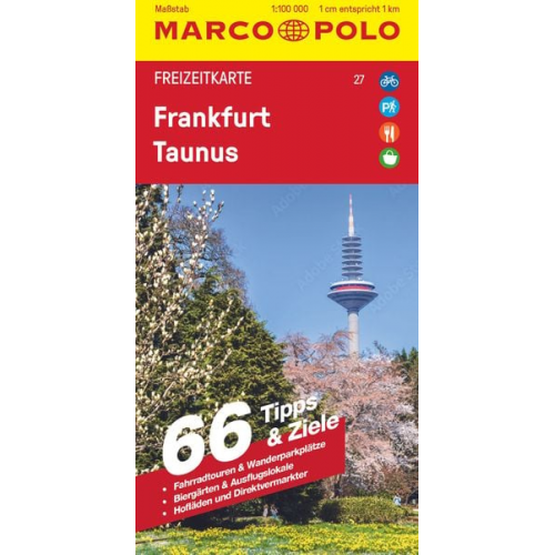 Marco Polo Verlag - MARCO POLO Freizeitkarte 27 Frankfurt, Taunus 1:100.000