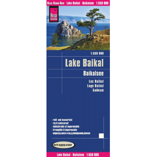 Reise Know-How Verlag Peter Rump - Reise Know-How Landkarte Baikalsee / Lake Baikal 1:550.000