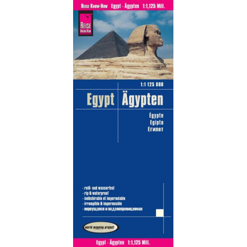 Reise Know-How Verlag Peter Rump - Reise Know-How Landkarte Ägypten (1:1.125.000)