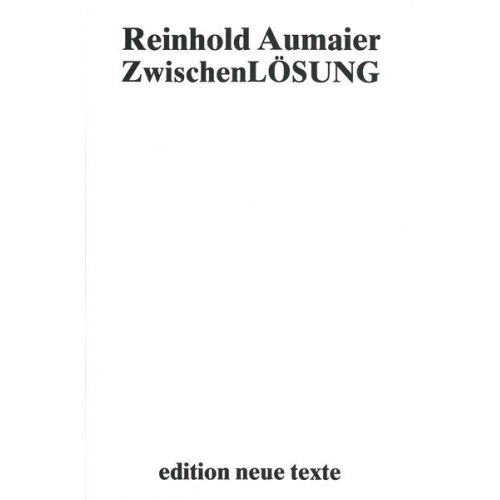 Reinhold Aumaier - Zwischenlösung