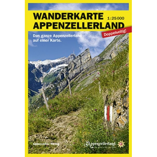 Wanderkarte Appenzellerland 1:25000