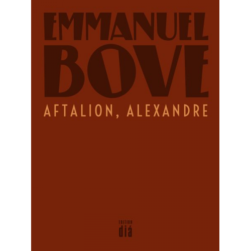 Emmanuel Bove - Aftalion, Alexandre