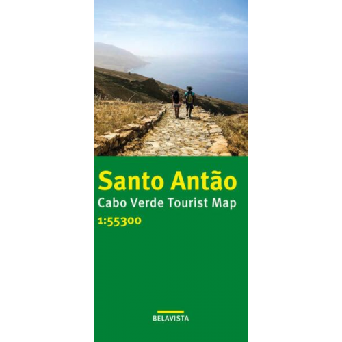 Santo Antão Cabo Verde Tourist Map 1:55300