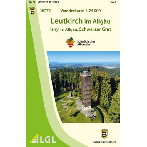 W272 Wanderkarte 1:25 000 Leutkirch im Allgäu