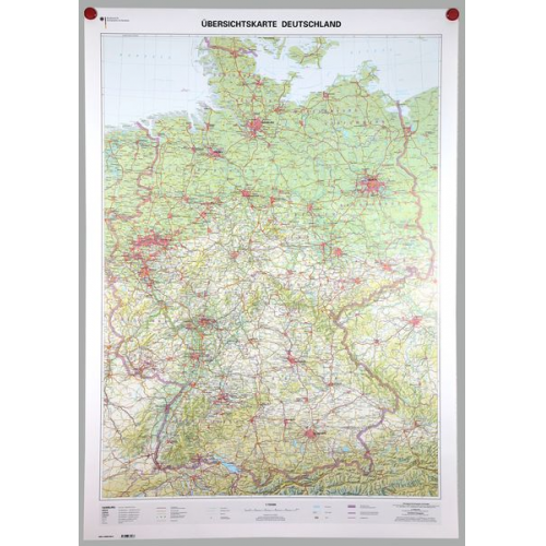 BKG-Bundesamt für Kartographie und Geodäsie - Übersichtskarte Deutschland 1:750 000