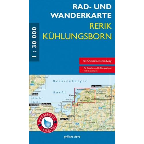Rad- und Wanderkarte Rerik/Kühlungsborn