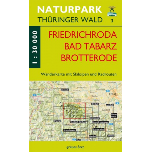 Wanderkarte Friedrichroda/Brotterode/Tabarz
