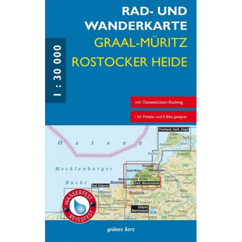 Rad- und Wanderkarte Graal-Müritz, Rostocker Heide