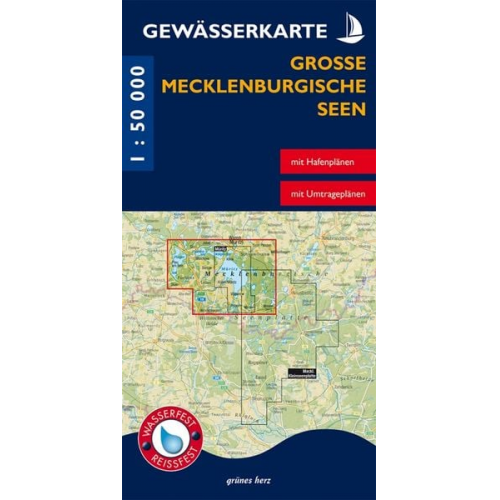Gewässerkarte Große Mecklenburgische Seen