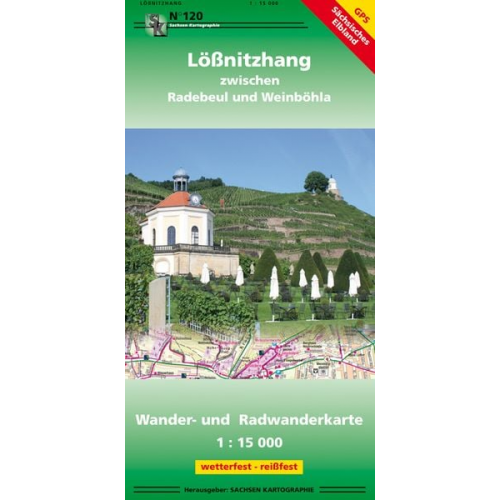 Lößnitzhang zwischen Radebeul und Weinböhla 1 : 15 000