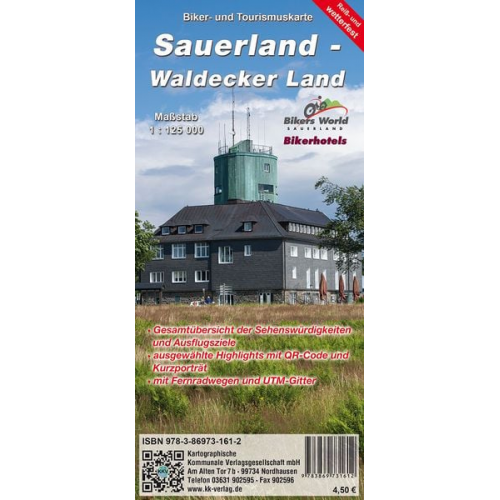 Sauerland - Waldecker Land 1:125 000