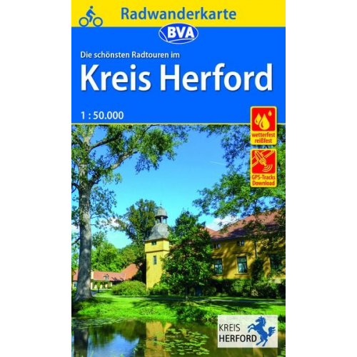 Radwanderkarte BVA Radwandern im Kreis Herford 1:50.000