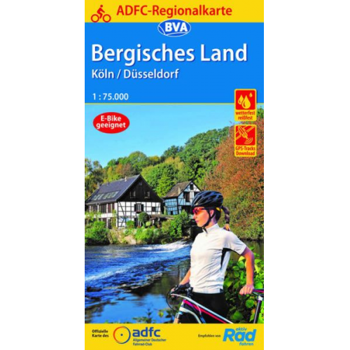 ADFC-Regionalkarte Bergisches Land Köln/Düsseldorf 1:75.000,