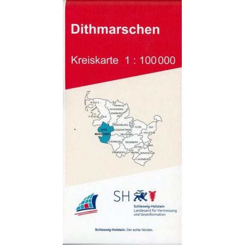 Dithmarschen Kreiskarte 1 : 100 000