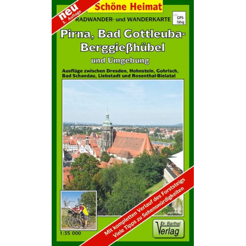 Verlag Barthel - Bad Gottleuba-Berggießhübel, Pirna und Umgebung 1 : 35 000. Radwander- und Wanderkarte, Laufzeit bis 2029