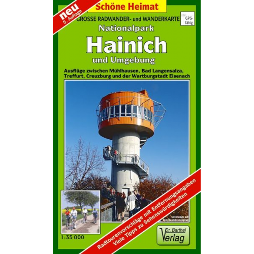 Verlag Barthel - Nationalpark Hainich und Umgebung 1 : 35 000. Wander- und Radwanderkarte