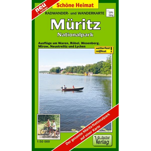 Verlag Barthel - Müritz-Nationalpark 1 : 50 000 Radwander- und Wanderkarte