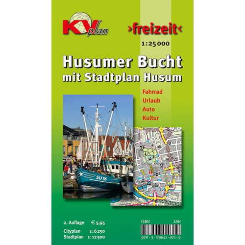 Sascha René Tacken - Husumer Bucht, KVplan, Radkarte/Freizeitkarte/Stadtplan, 1:25.000 / 1:12.500 /1:6.250