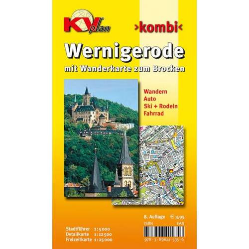 Sascha René Tacken - Wernigerode, KVplan, Wanderkarte/Freizeitkarte/Stadtplan, 1:25.000 / 1:12.500 / 1:5.000