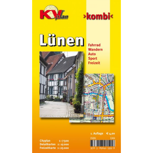 Sascha René Tacken - Lünen, KVplan, Radkarte/Wanderkarte/Stadtplan, 1:25.000 / 1:15.000 / 1:7.500