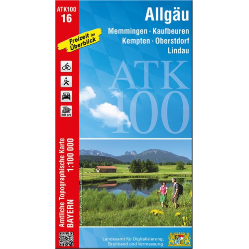 ATK100-16 Allgäu (Amtliche Topographische Karte 1:100000)