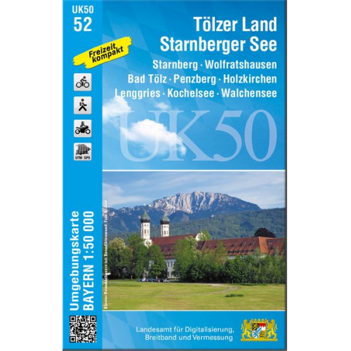 Tölzer Land - Starnberger See 1 : 50 000 (UK50-52)