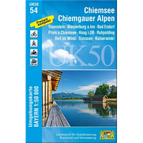 Chiemsee - Chiemgauer Alpen 1 : 50 000 (UK50-54)