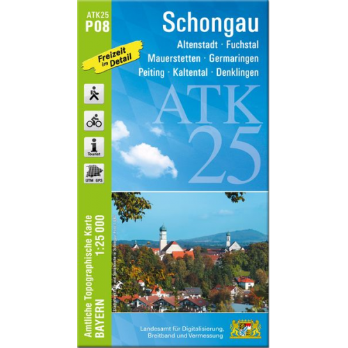 ATK25-P08 Schongau (Amtliche Topographische Karte 1:25000)