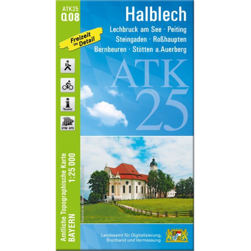 ATK25-Q08 Halblech (Amtliche Topographische Karte 1:25000)