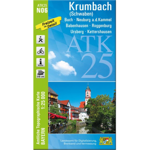 ATK25-N06 Krumbach (Schwaben) (Amtliche Topographische Karte 1:25000)