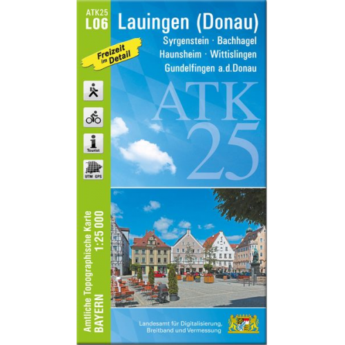 ATK25-L06 Lauingen (Donau) (Amtliche Topographische Karte 1:25000)