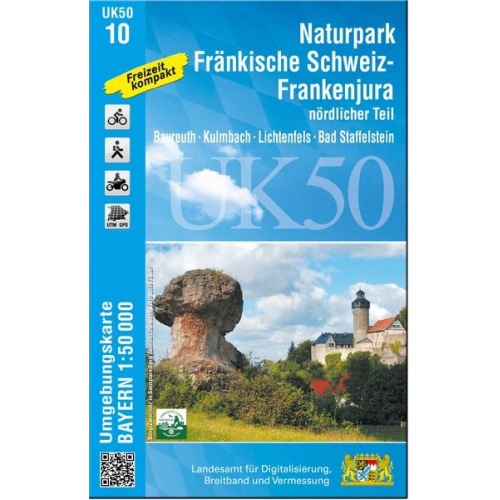 UK50-10 Naturpark Fränkische Schweiz - Frankenjura nördlicher Teil