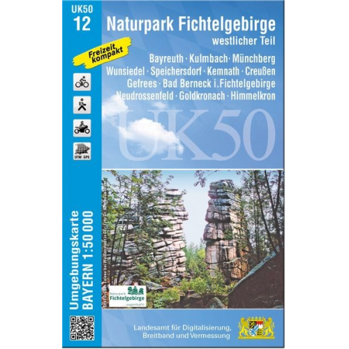 UK50-12 Naturpark Fichtelgebirge, westlicher Teil