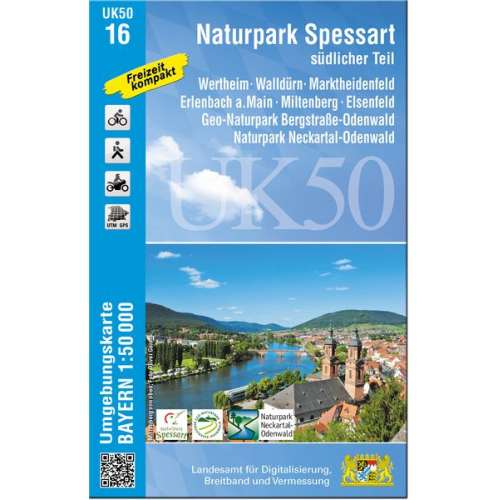 Breitband und Vermessung  Bayern Landesamt für Digitalisierung - UK50-16 Naturpark Spessart südlicher Teil