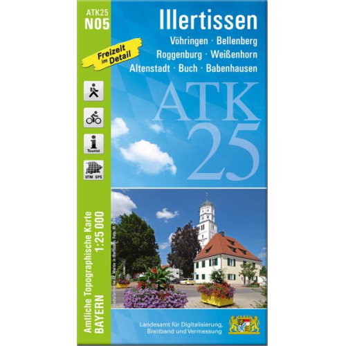 ATK25-N05 Illertissen (Amtliche Topographische Karte 1:25000)