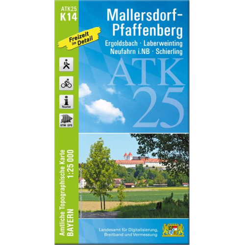 ATK25-K14 Mallersdorf-Pfaffenberg (Amtliche Topographische Karte 1:25000)