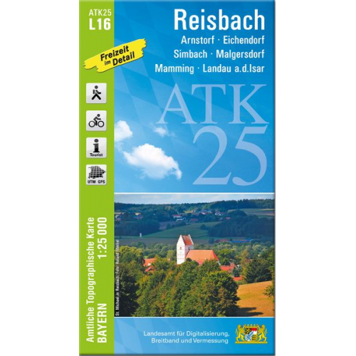 ATK25-L16 Reisbach (Amtliche Topographische Karte 1:25000)