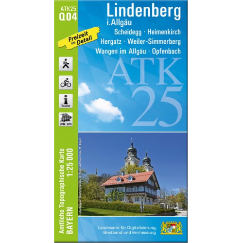 ATK25-Q04 Lindenberg i.Allgäu (Amtliche Topographische Karte 1:25000)