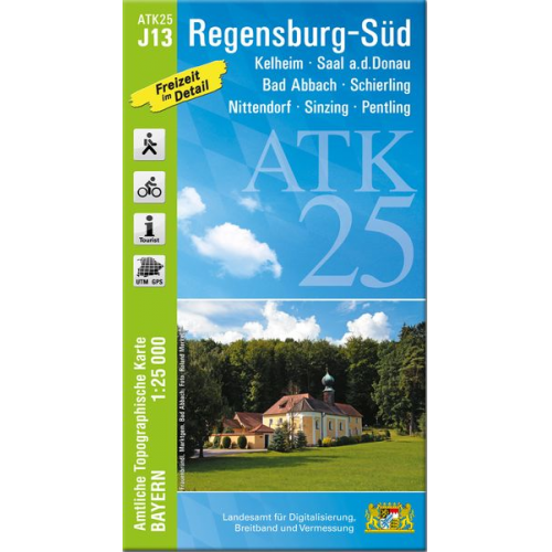 ATK25-J13 Regensburg-Süd (Amtliche Topographische Karte 1:25000)