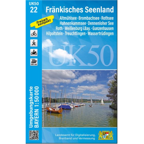 Breitband und Vermessung  Bayern Landesamt für Digitalisierung - UK50-22 Fränkisches Seenland