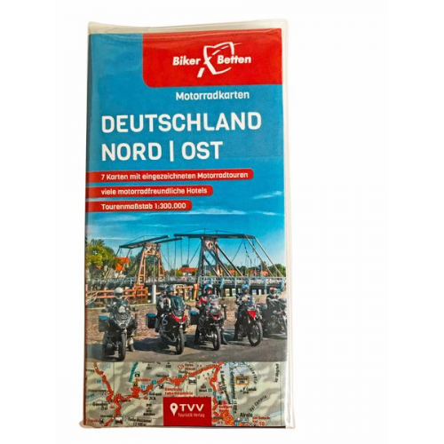 Motorradkarten Set Deutschland Nord-Ost